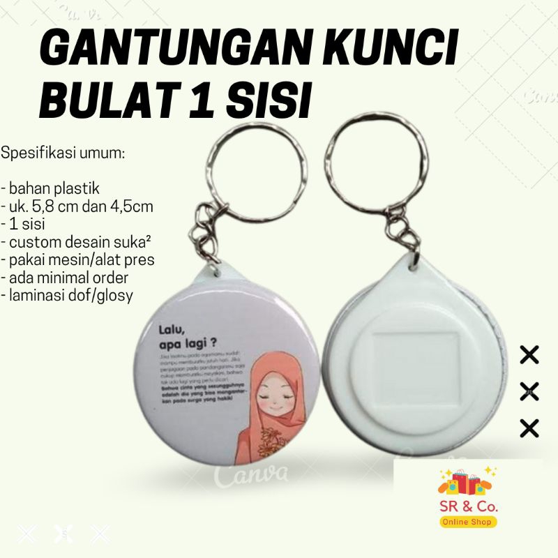 Gantungan kunci custom satu sisi /custom gantungan kunci/ganci custom 58 44 satu sisi/ganci satu sis