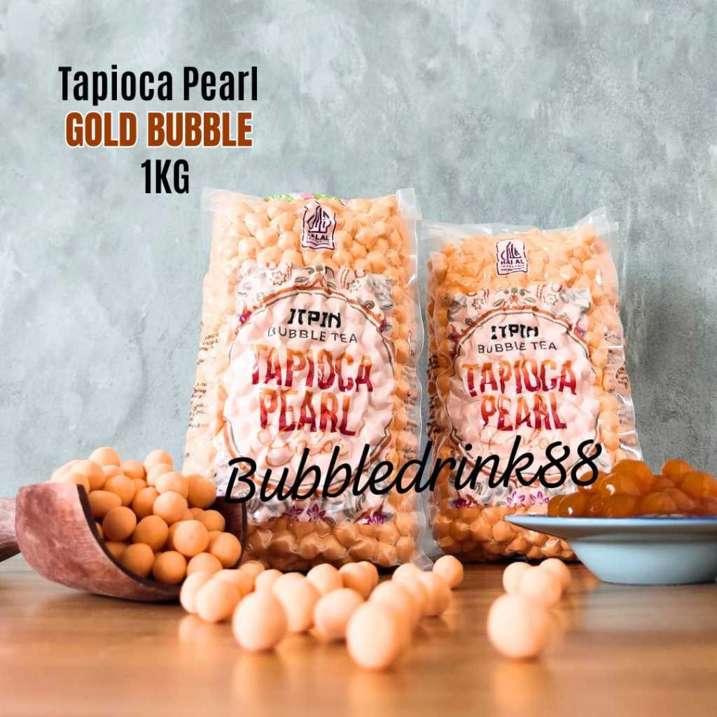 KHUSUS GOSEND PROMO bubble rasa Itpin 12kg / 1 dus Tapioca Pearl Topping minuman bubble tea Itpin