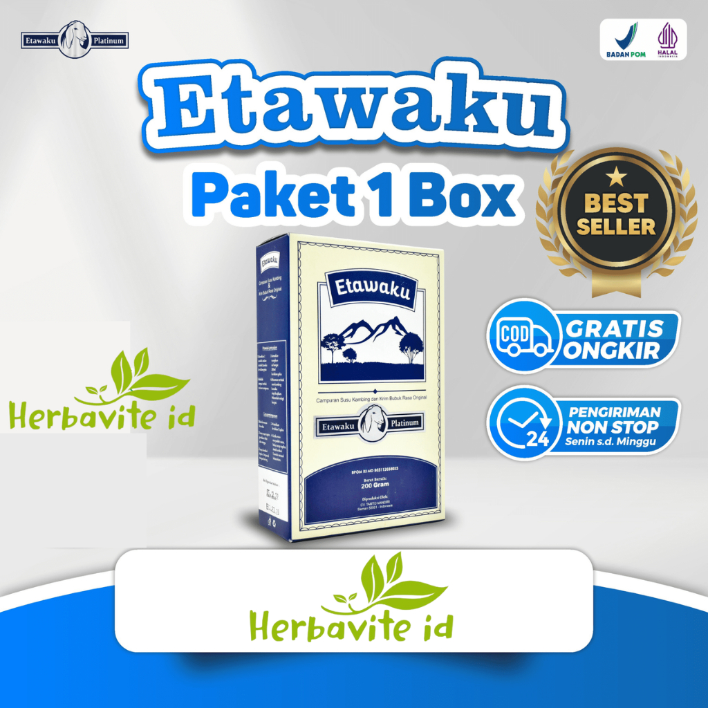 Etawaku Platinum Paket 1 Susu Kambing Sembuhkan Masalah Pernafasan Isi 200gr