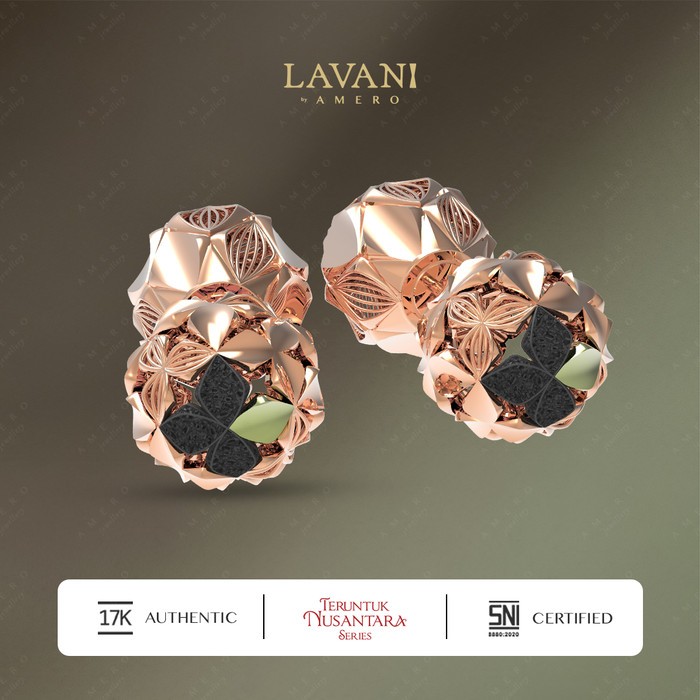 Lavani Teruntuk Nusantara Rahajeng Anting Emas 17K