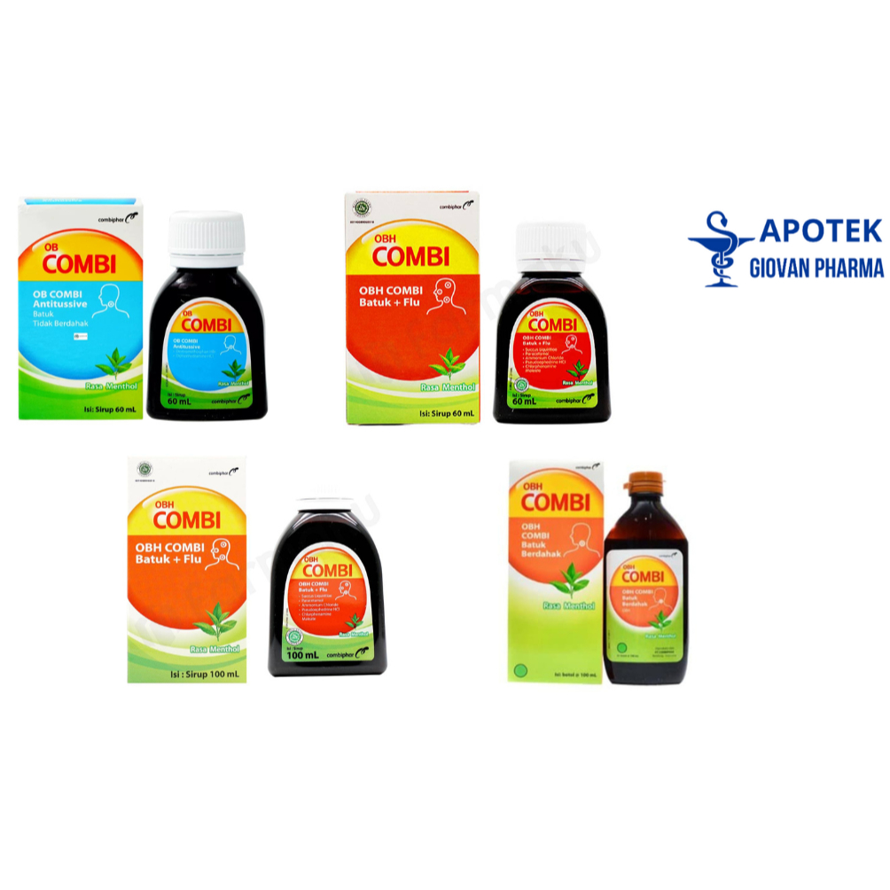 OBH Combi Batuk Berdahak Menthol , Batuk & flu , Antitusif (batuk kering) 60 ,100ml