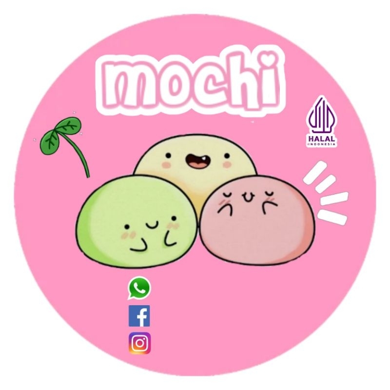 

(MINIMAL ORDER 100 PCS) STICKER MOCHI/STICKER MAKANAN/STICKER SNACK/STICKER CEMILAN/STICKER KUE