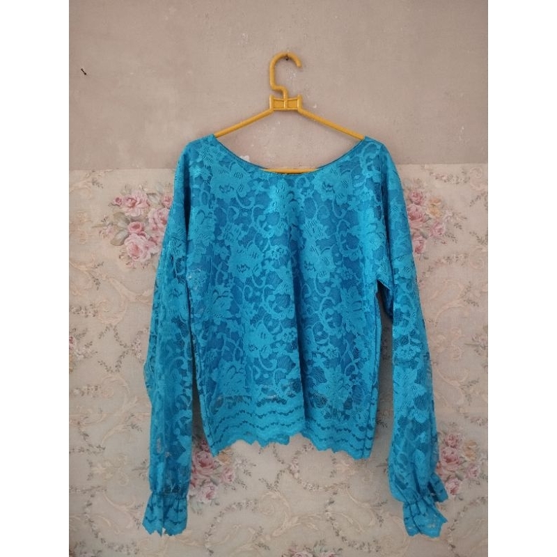preloved blouse brukat