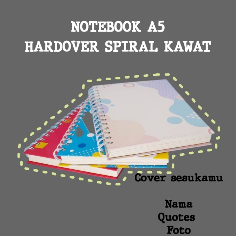 

NOTEBOOK A5 HARDCOVER SPIRAL KAWAT