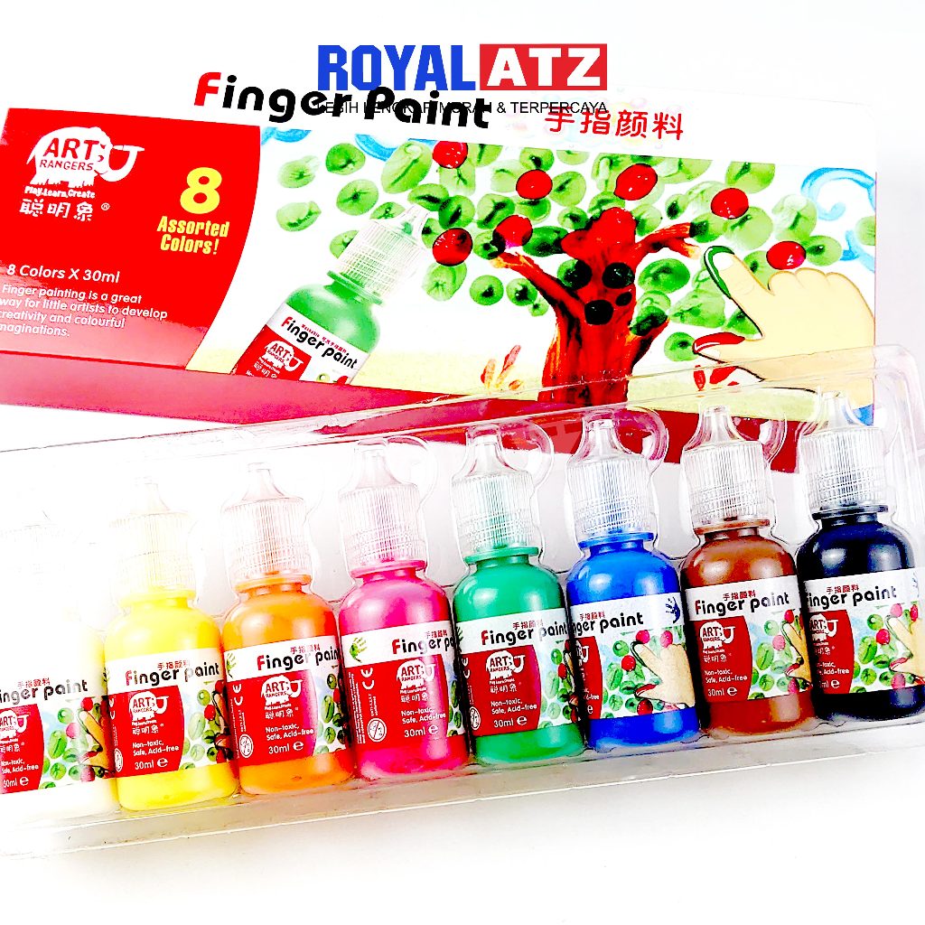 

Finger Paint / Cat Tangan Set Art Rangers 4/6/8 Warna