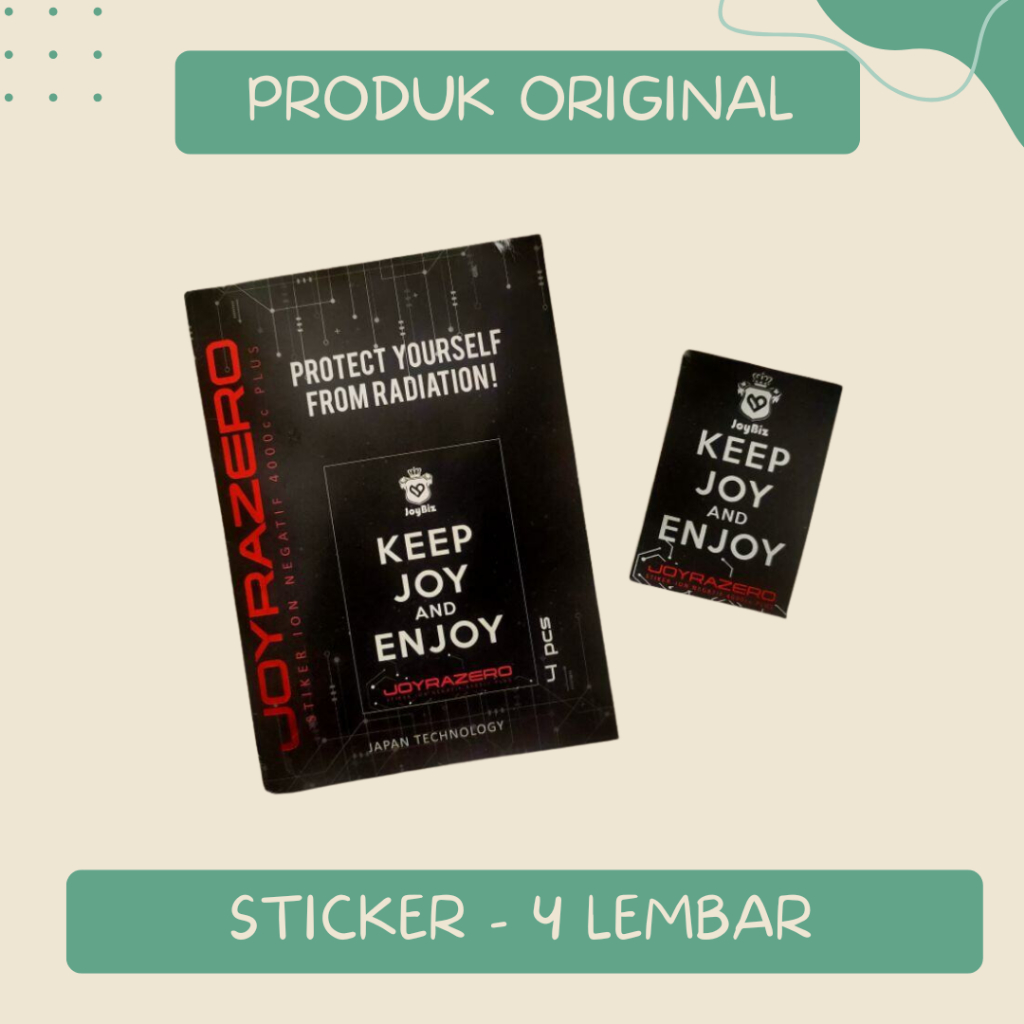 

Sticker Anti Radiasi - 1 Amplop Isi 4 Pcs Lembar