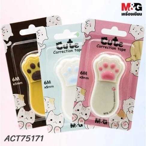 

M&G Cute Cat Correction Tape ACT75171 / Tip Ex Kertas Cute Cat Paw 5mmx6m