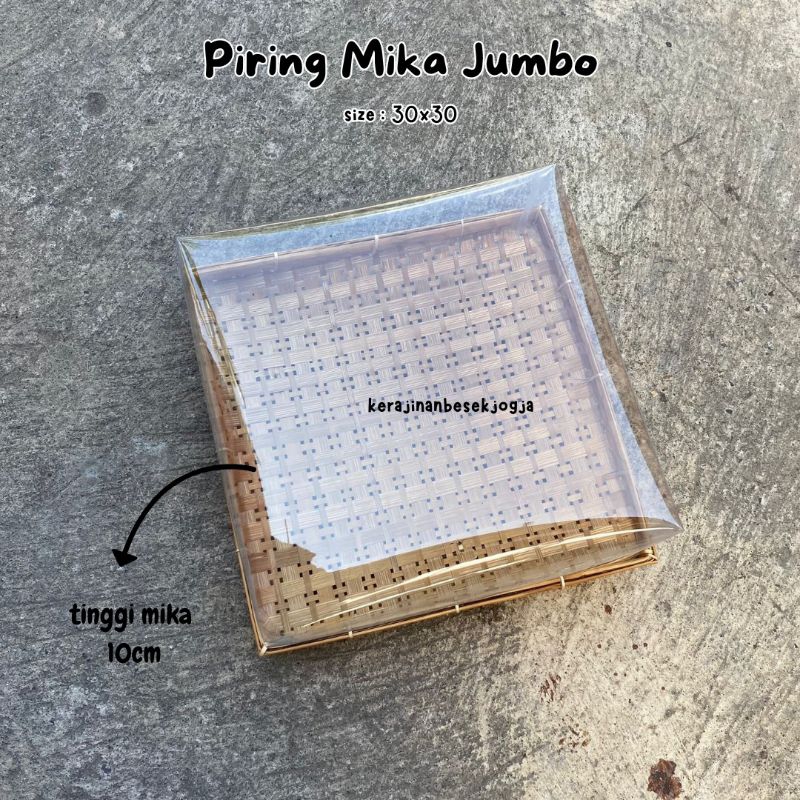 PIRING MIKA JUMBO 30X30 | parsel mika piring mika hantaran seserahan piring hantaran piring makanan