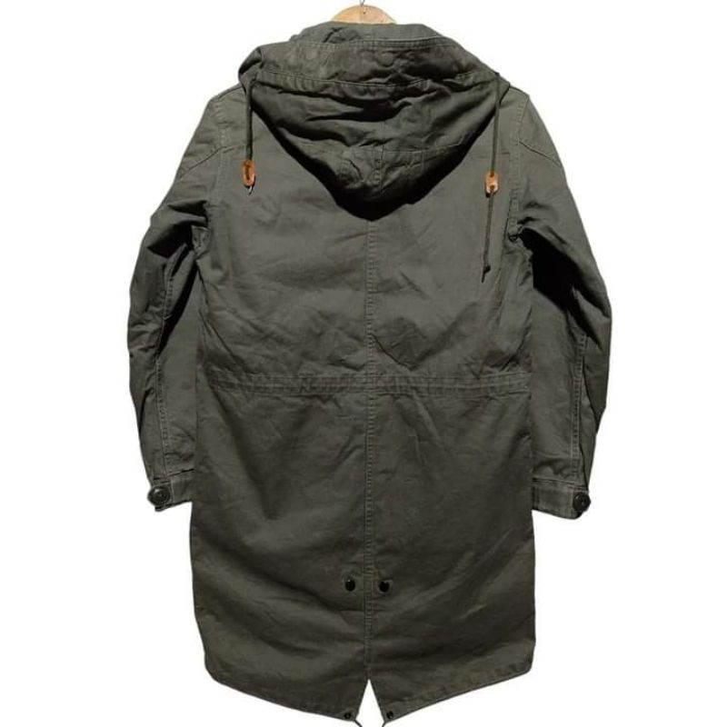 Jaket parka fishtail army HARE size S fit M