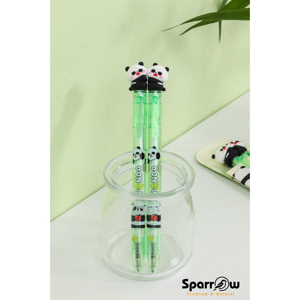

SPARROW KUKI Pen 1 Pasang / Sharing Pen / Pen Karakter Lucu Cantik DILIGENT PANDA (8085)