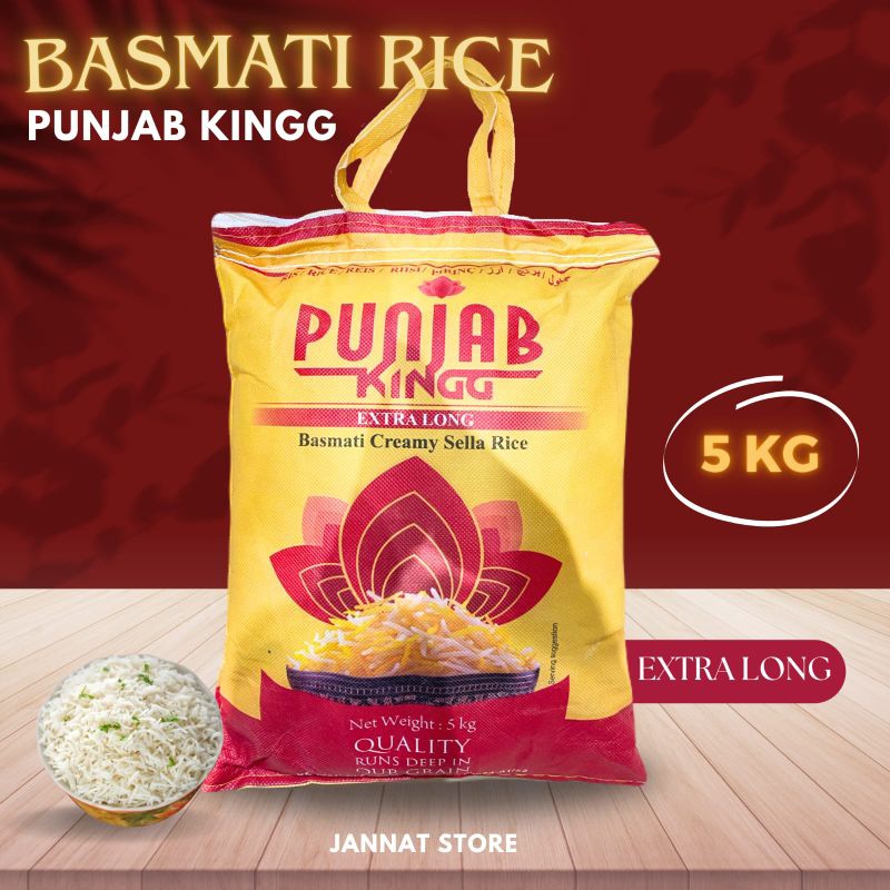 

Beras Basmati Punjab Kingg Asli Kemasan 5kg