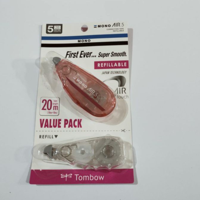 

KP8 TOMBOW CORRECTION TAPE MONO AIR REFILLABLEREFILL 5mmx1mm