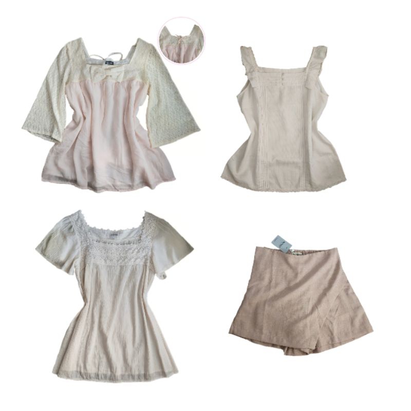 [PRELOVED] Coquette, cottagecore, fairycore, milkmaid, mori, kawaii, Y2K, goth, balletcore