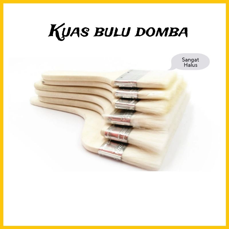 

Pus Kuas bulu asli domba satuan sangat halus