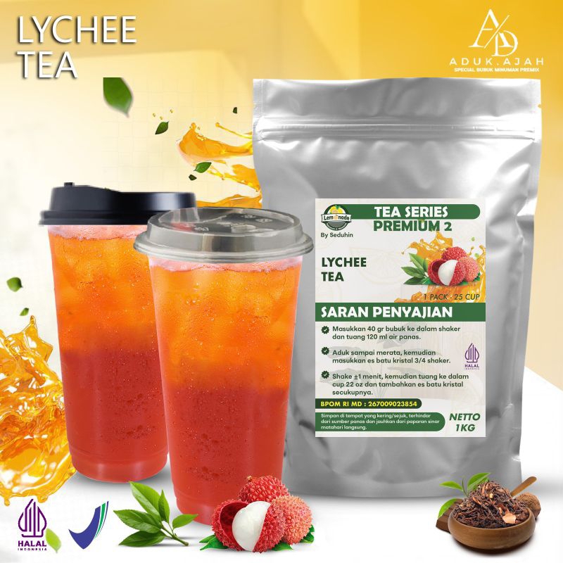 

BUBUK MINUMAN /LYCHEE TEA 1KG /Minuman Bubuk Instan LYCHEE TEH