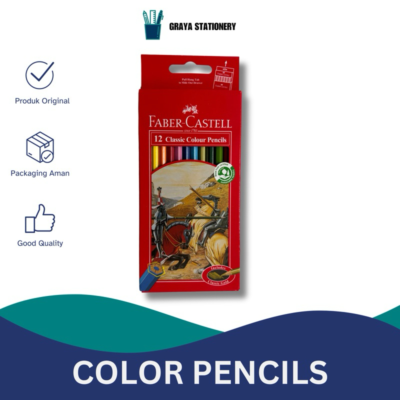 

Faber Castell 12 Classic Colour Pencils