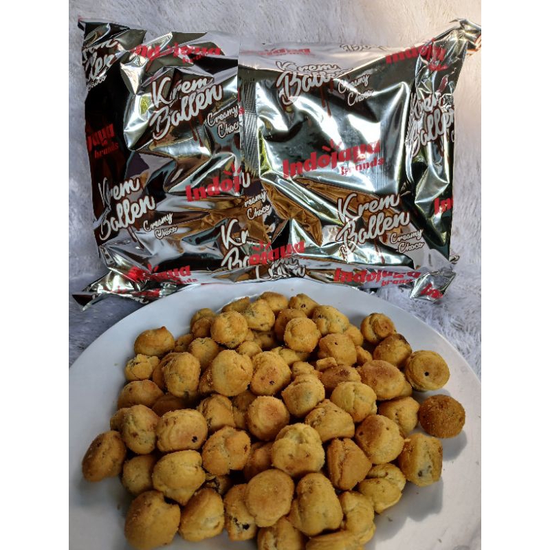 

soes kering rasa coklat 120 gram/soes kering coklat krem ballen