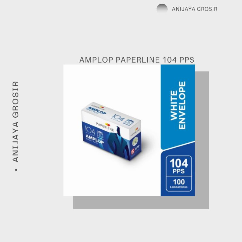 

AMPLOP PAPERLINE 104 PPS ISI 100 LEMBAR Kantor Kertas
