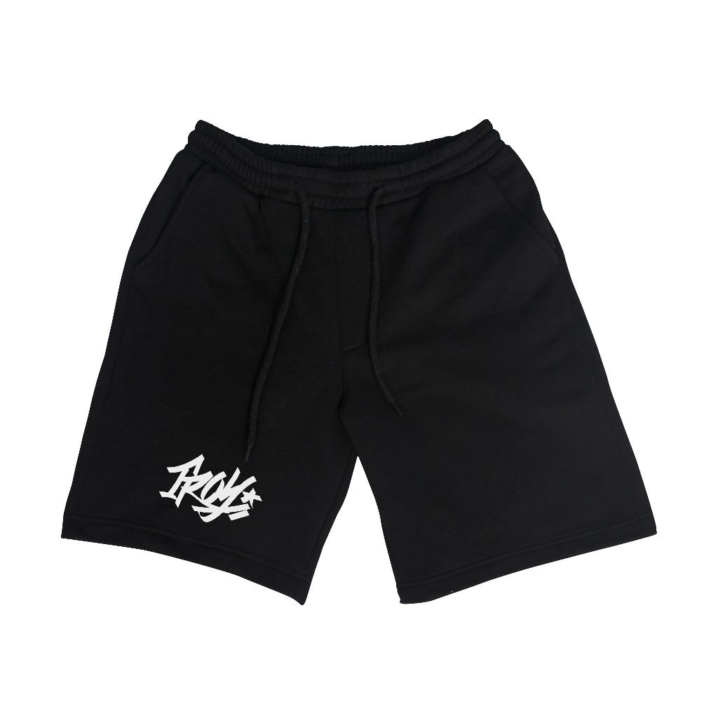 Troy Company Boardshort Fleece Black Distorted - Celana Pendek Fleece Hitam PTN 2646
