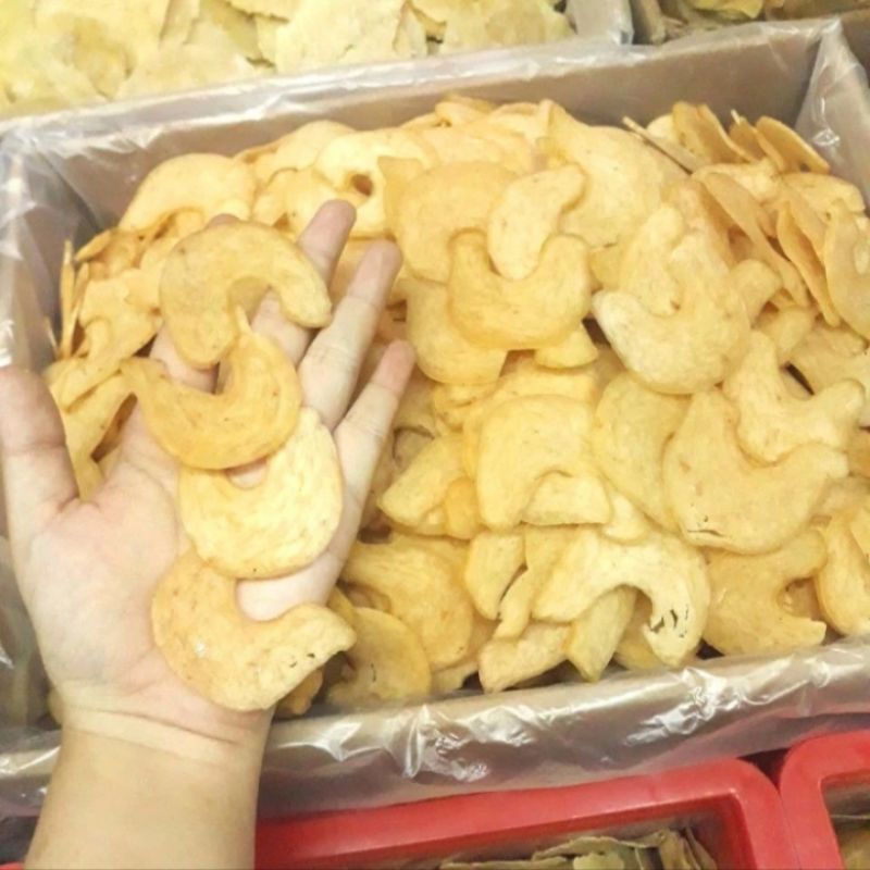 

Kerupuk Udang Ukuran Kecil/Kerupuk Udang Walet Mentah Stok Terbaru 500 gram