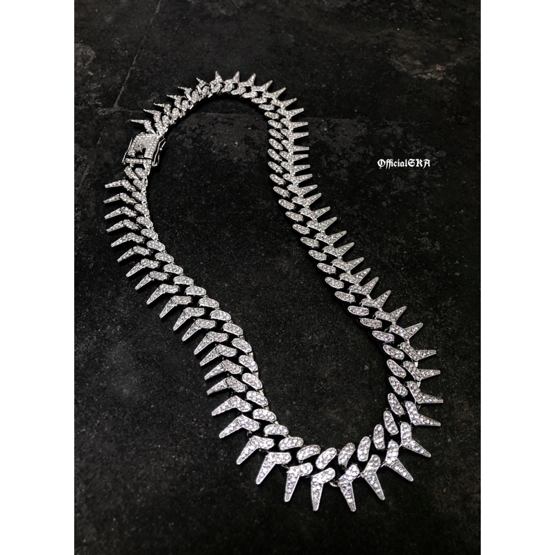 ICED OUT DRIPP DIAMOND NECKLACE BY SKA JEWELRY ( ICED NECKLACE )