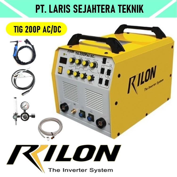 Mesin las argon alumunium Rilon TIG 200P ac/dc Trafo las stainles travo las alumunium