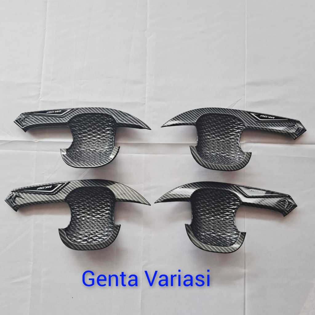 Outer Pintu Toyota Agya 2023 Carbon - Pelindung & Aksesoris Gagang Pintu Mobil