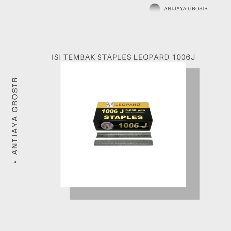 

ISI TEMBAK STAPLES LEOPARD 1006J Kantor Stationery