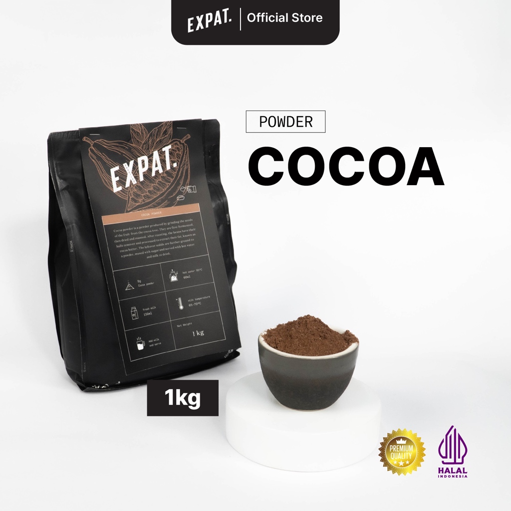 

Expat Roasters Chocolate Cocoa Powder 1 KG | Bubuk Minuman Coklat