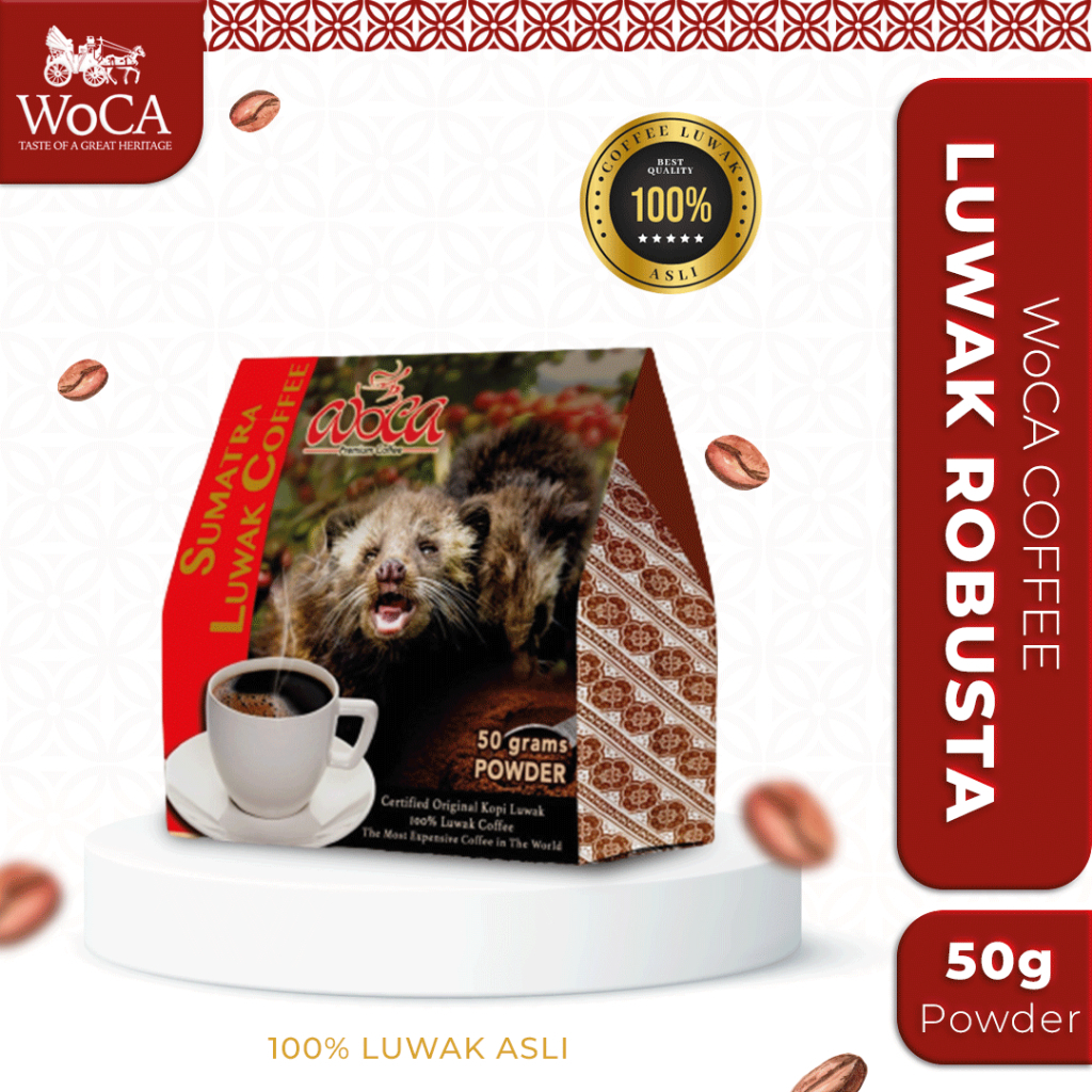 

WoCA Kopi Luwak Sumatera Robusta 50gr