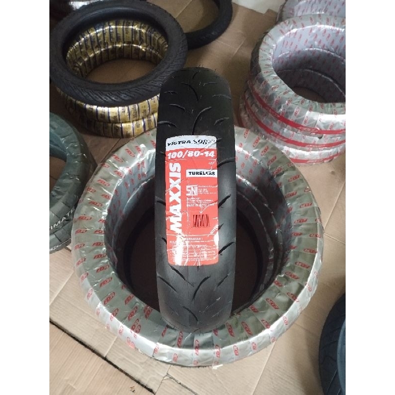 Ban Maxxis Victra 100 80 14 Ban donat ban belakang vario 125 fi