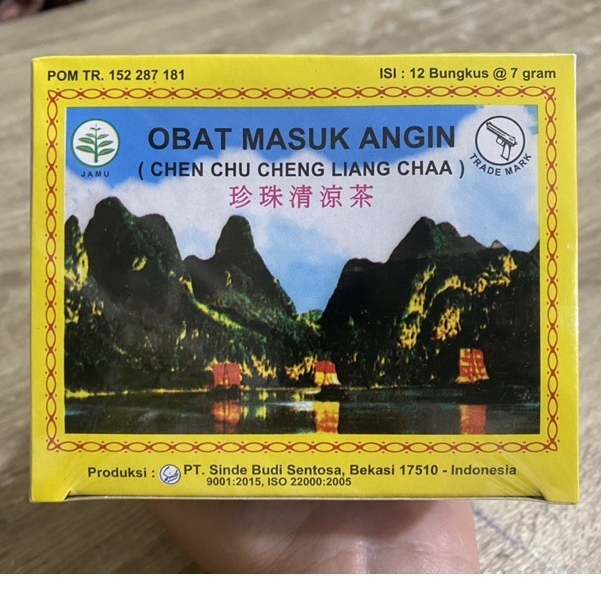 

Chen Chu Cheng Liang Chaa / Liang Teh 1 KOTAK ISI 12 SACHET - Meredakan Masuk Angin dan Panas Dalam