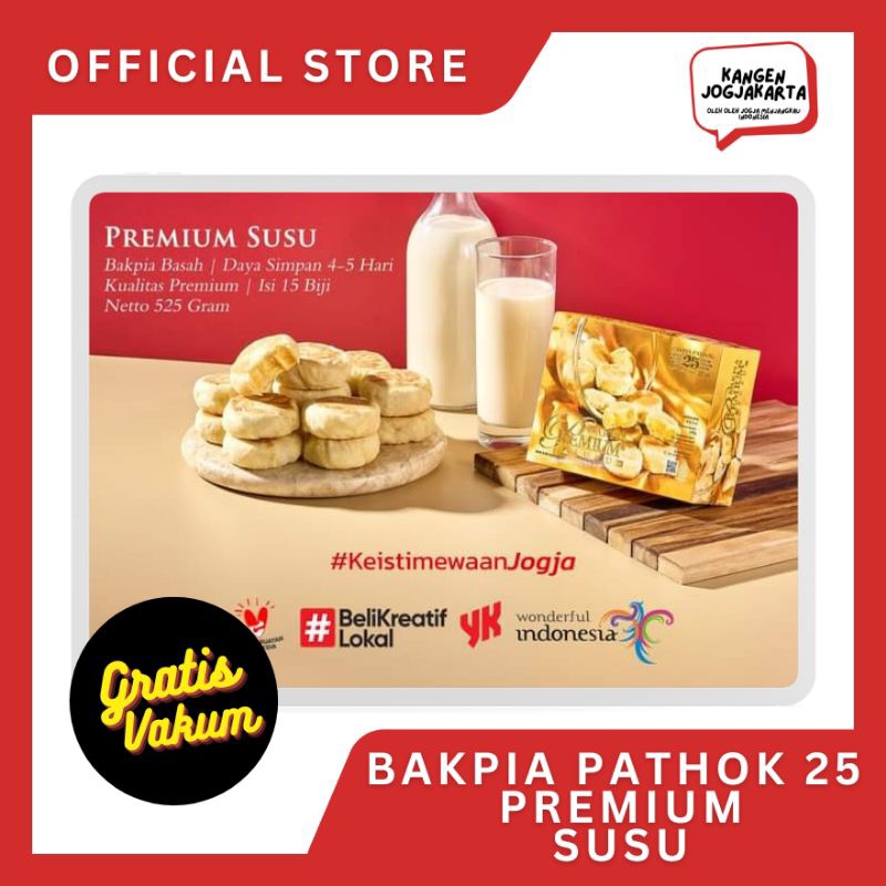 

Bakpia BAKPIA PATHOK 25 Premium Susu