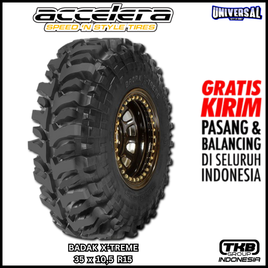 BAN MOBIL OFFROAD  ACCELARA BADAK X-TREME 35 10,5 R15