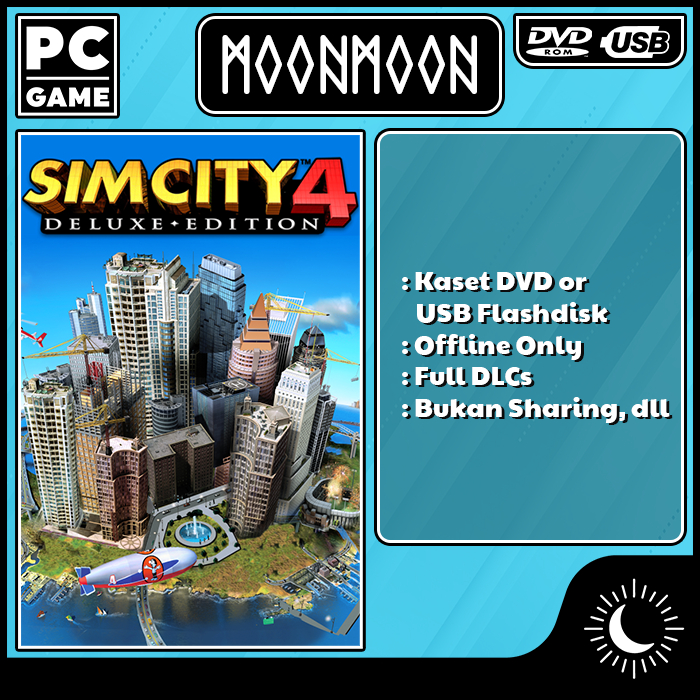 SimCity 4 Deluxe (2003) Full DLCs Game PC Laptop