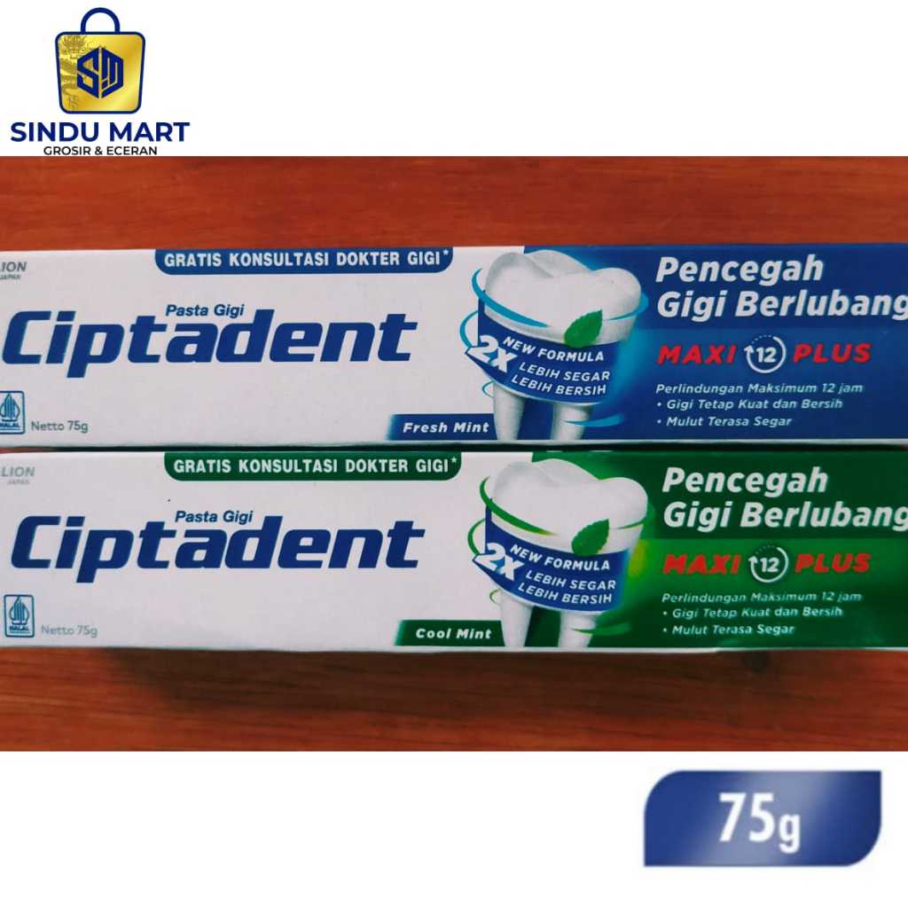Pasta gigi Ciptadent fresh & cool mint 75 gram Murah | Shoppe Sindumart