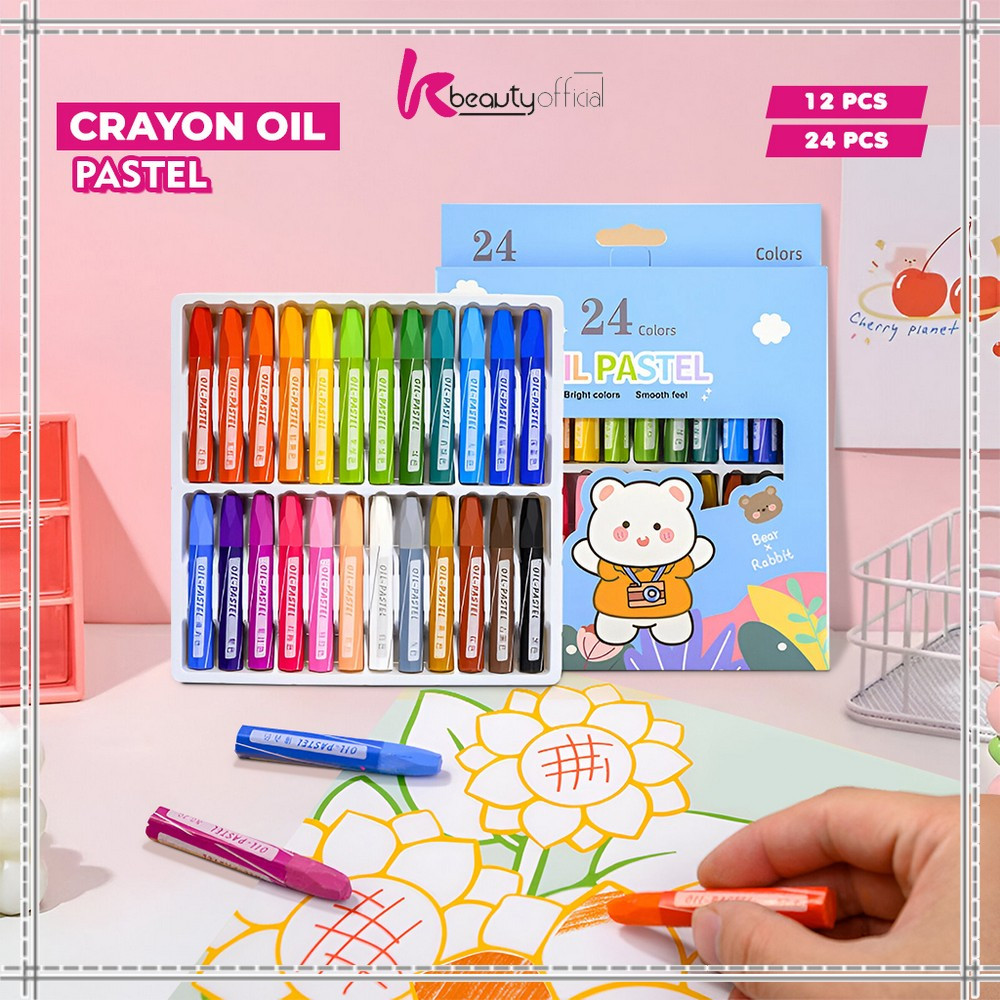 

KB-A99 Crayon Oil Pastel Isi 12 dan 24 Warna Motif Kartun Perlengkapan Mewarnai Anak / Set Krayon Pigmentasi Tinggi Aman Untuk Anak