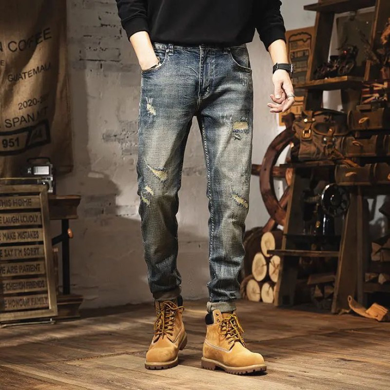 Big John Fading Ripped Slim Jeans