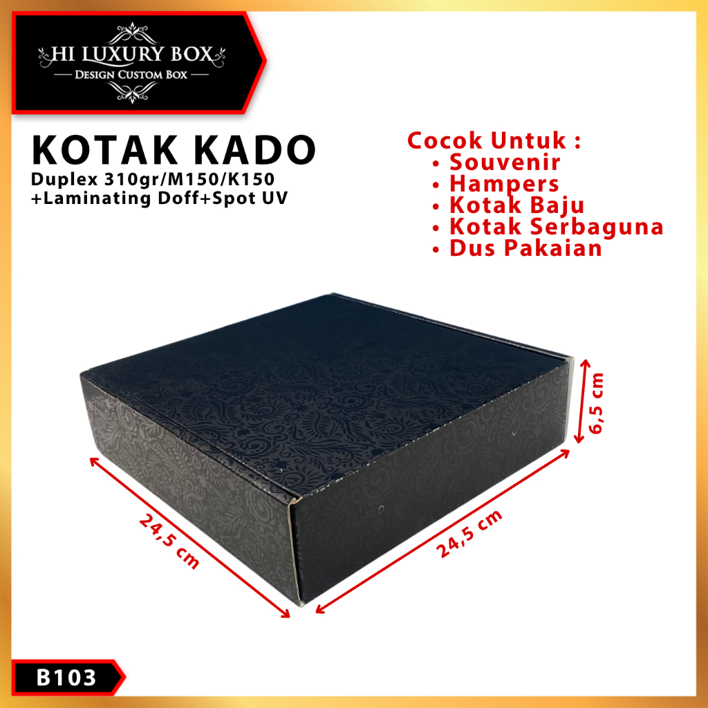 Kotak Kado - Box Hampers - Box Baju - Packaging Hijab - B103