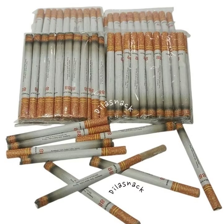 Permen stick rasa coklat 1 pack isi 20 pcs permen bentuk rokok permen lawas permen jadul permen jado