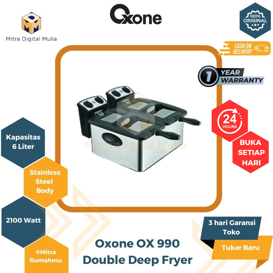 Oxone OX 990 Deep Fryer 6 Liter