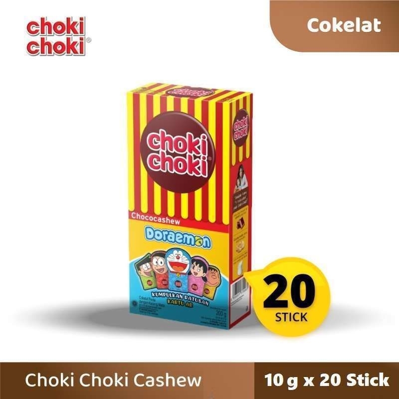 

CHOKI CHOKI CHOCOCASHEW 180GR BOX ISI 20 PCS