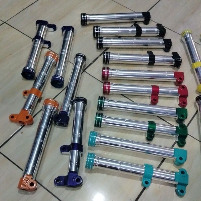 tabung shock depan bottom shock bubut ORI PNP Yamaha Mio fino Nuvo soul karbu