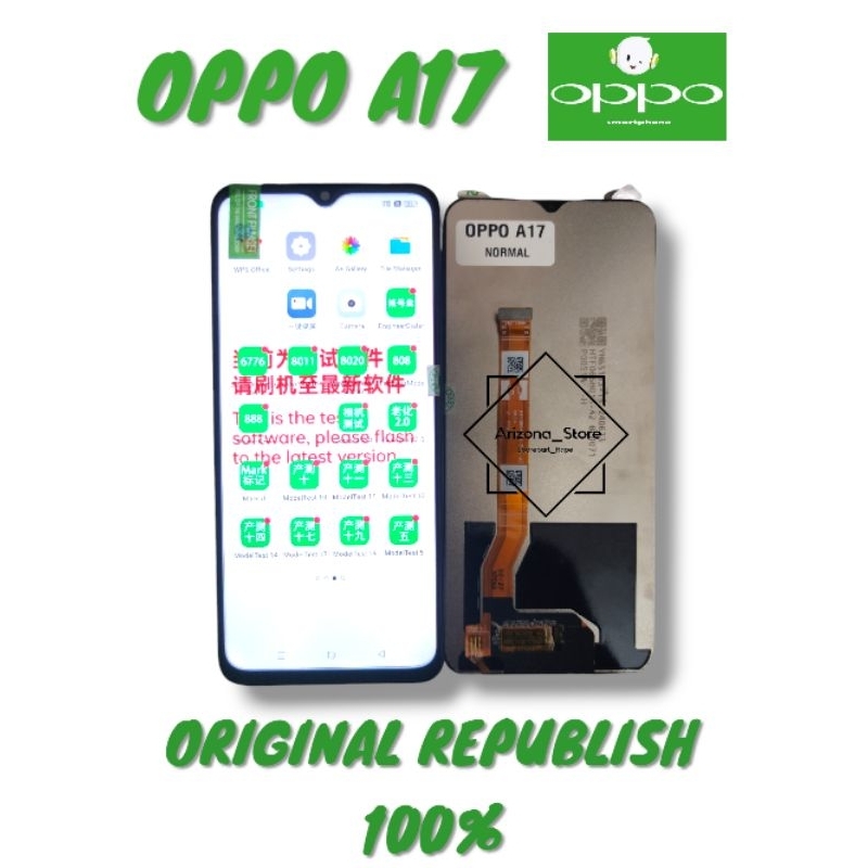 Lcd Touchscreen Udah Tested Oppo A17 / A17K Ada Minusnya Original Distributor Bergaransi uang kembal