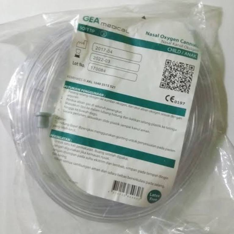 Selang Oxigen Nasal Cannula Hfnc