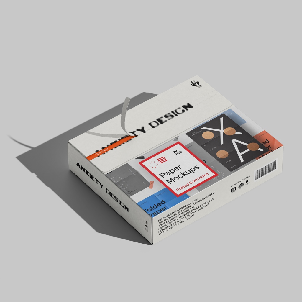 Folded Paper Mockups (Mr Mockup)