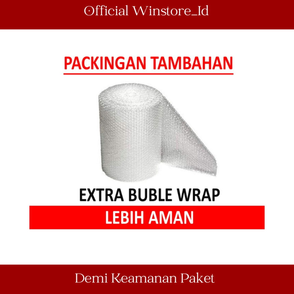 

EXTRA BUBBLE WRAP AGAR PAKET LEBIH AMAN