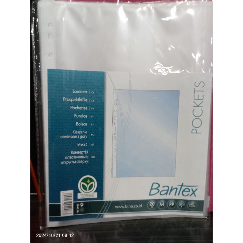 

BANTEX (POCKET 2040 A4 20 lembar)