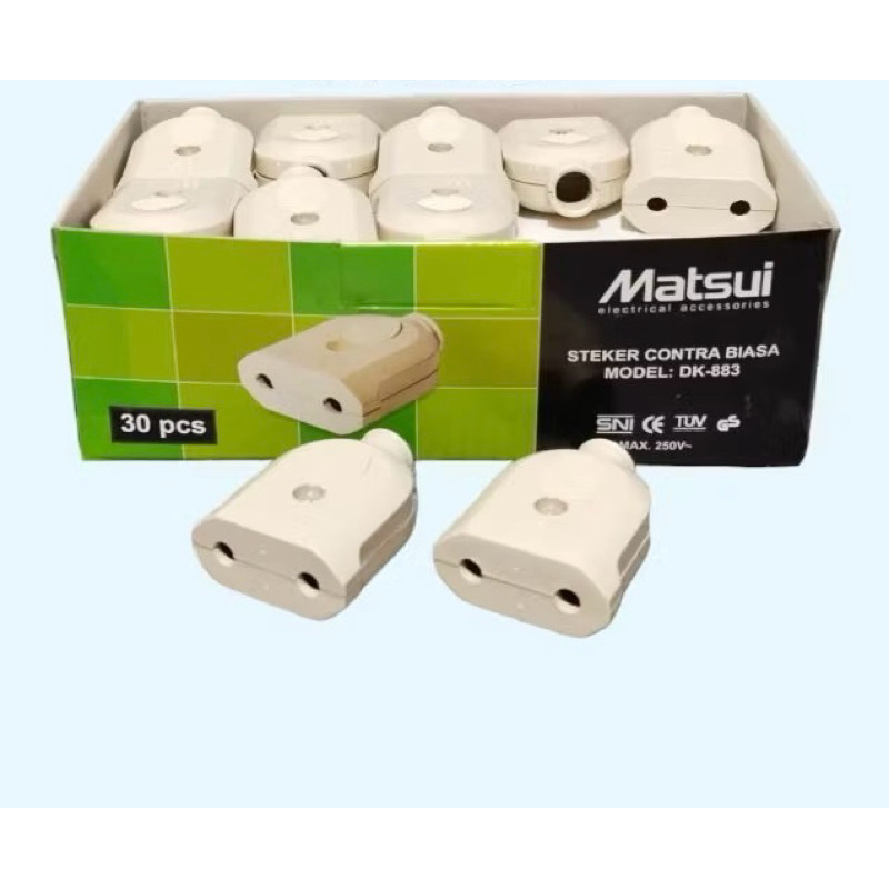 Contra steker gepeng MATSUI / cewean colokan gepeng MATSUI /Contra steker biasa gepeng Contra Mini