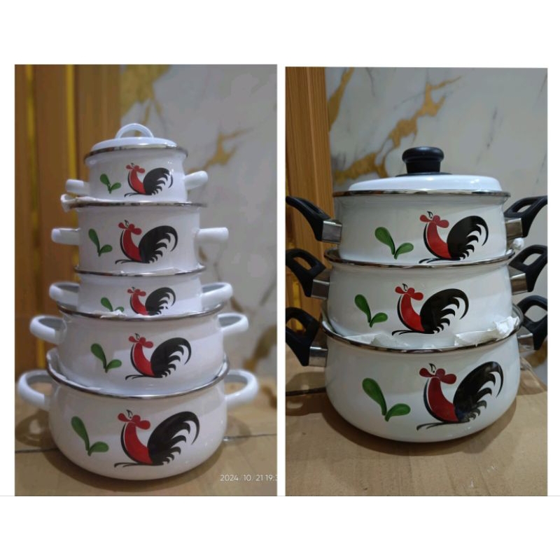 Panci Jago kedaung mini pot kukuruyuk 12-14-16,18,20,22cm panci lucu imut